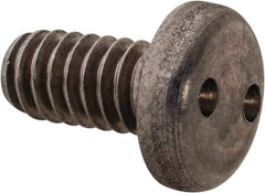 Made in USA - 1/4-20 UNC, 1/2" OAL Spanner Drive Machine Screw - Pan Head, Grade 18-8 Stainless Steel, Uncoated, Without Washer - Americas Industrial Supply