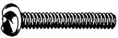 Made in USA - #6-32 UNC, 1/2" Length Under Head One Way Drive Machine Screw - Round Head, Grade 18-8 Stainless Steel, Uncoated, Without Washer - Americas Industrial Supply