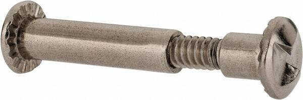 Value Collection - #10-24 Thread Screw & Barrel, Truss Head, One Way Drive, Stainless Steel Sex Bolt & Binding Post - 3/4" Length Under Head, 1" Long Barrel, Grade 18-8 - Americas Industrial Supply