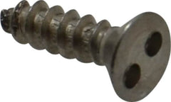 Made in USA - #6 Flat Head Spanner Sheet Metal Screw - Stainless Steel, 1/2" OAL, Grade 18-8 - Americas Industrial Supply