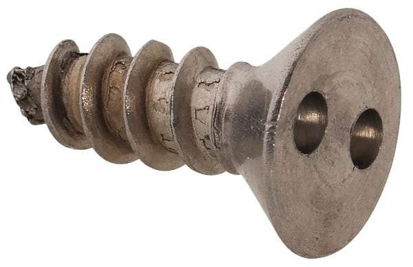 Made in USA - #8 Flat Head Spanner Sheet Metal Screw - Stainless Steel, 1/2" OAL, Grade 18-8 - Americas Industrial Supply