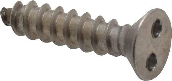 Made in USA - #8 Flat Head Spanner Sheet Metal Screw - Stainless Steel, 3/4" OAL, Grade 18-8 - Americas Industrial Supply