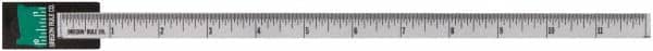 Made in USA - 3 Ft. Long x 1-1/4 Inch Wide, 1/16 Inch Graduation, Clear, Mylar Adhesive Tape Measure - Reads Top to Bottom, Vertical Rules - Americas Industrial Supply