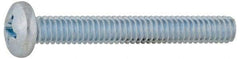 Value Collection - 1/4-20 UNC, 1-1/2" Length Under Head Phillips Drive Machine Screw - Pan Head, Grade 2 Steel, Without Washer - Americas Industrial Supply