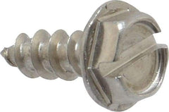 Value Collection - #10 Hex Washer Head Slotted Sheet Metal Screw - Stainless Steel, 1/2" Length Under Head, Grade 18-8 - Americas Industrial Supply