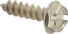 Value Collection - #10 Hex Washer Head Slotted Sheet Metal Screw - Stainless Steel, 3/4" Length Under Head, Grade 18-8 - Americas Industrial Supply
