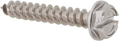 Value Collection - #10 Hex Washer Head Slotted Sheet Metal Screw - Stainless Steel, 1-1/4" Length Under Head, Grade 18-8 - Americas Industrial Supply