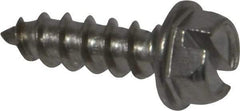Value Collection - #12 Hex Washer Head Slotted Sheet Metal Screw - Stainless Steel, 3/4" Length Under Head, Grade 18-8 - Americas Industrial Supply