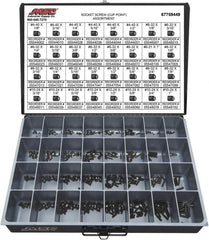 Value Collection - 710 Piece, #4-40 to #10-24, Alloy Steel Set Screw Assortment - Hex Head, Hex Socket Drive, 1/8 to 1" Long - Americas Industrial Supply