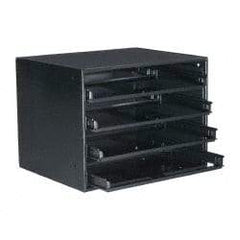Durham - Small Parts Slide Rack Cabinet - 15-3/4" Deep x 15" Wide x 20" High - Americas Industrial Supply