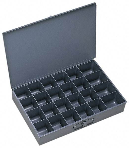 Durham - 1 Drawer, 24 Compartment, Small Parts Assortment Storage Drawer - 12" Deep x 18-1/2" Wide - Americas Industrial Supply