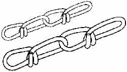 Campbell - 0.08" Diam Steel Double Loop Chain - Americas Industrial Supply