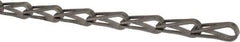 Made in USA - 0.035" Diam Steel Sash Chain - 75 Lb Load Limit, #8, Standard Finish - Americas Industrial Supply