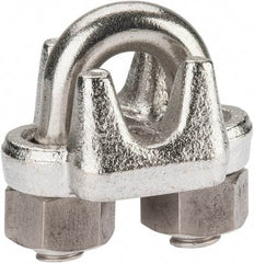 Campbell - 3/8" Wire Rope U-Bolt Clip - 316 Stainless Steel - Americas Industrial Supply