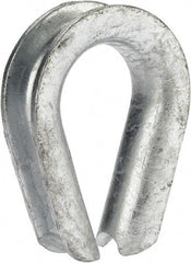 Campbell - 3/4" Wire Rope Thimble Clip - Steel, Heavy-Galvanized - Americas Industrial Supply