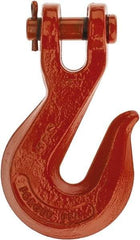 CM - 7/16 Inch Chain Diameter, Grade 63 Clevis Hook - 6,900 Lbs. Load Capacity, 1/02 Inch Inside Diameter, 1/2 Inch Pin Diameter, 1/2 Inch Hook Throat, 3 Inch Hook Width - Americas Industrial Supply