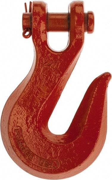 CM - 5/8 Inch Chain Diameter, Grade 80 Clevis Hook - 18,100 Lbs. Load Capacity, 3/04 Inch Inside Diameter, 3/4 Inch Pin Diameter, 3/4 Inch Hook Throat, 4-5/16 Inch Hook Width - Americas Industrial Supply