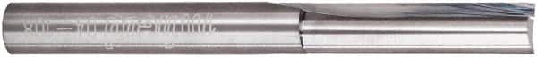 Freud - 1/4" Diam, 1/4" Shank Diam, 1" Length of Cut, 2 Flute Double Edge Straight Router Bit - 2-1/2" Overall Length, Solid Carbide - Americas Industrial Supply