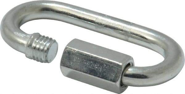 Campbell - Zinc Plated Carbon Steel Quick Link - 3/16" Diameter, 660 Lb Load Limit - Americas Industrial Supply