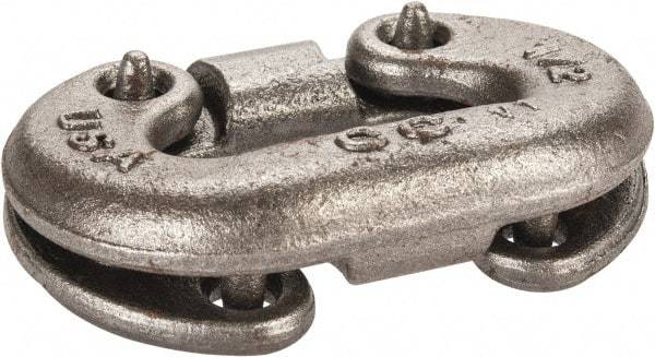 Campbell - Clear Carbon Steel Connecting Link - 1/2" Diameter, 4,750 Lb Load Limit - Americas Industrial Supply