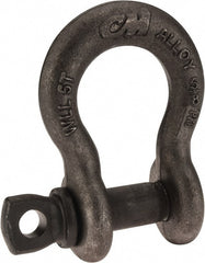 CM - 5/8 Inch Nominal Chain Size, 5 Ton Alloy Steel Screw Pin Anchor Shackle - Americas Industrial Supply