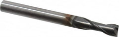 OSG - 1/4", 3/4" LOC, 1/4" Shank Diam, 2-1/2" OAL, 2 Flute, Solid Carbide Square End Mill - Single End, Diamond Finish, Spiral Flute, 30° Helix, Centercutting, Right Hand Cut, Right Hand Flute, Series 7020 - Americas Industrial Supply