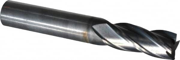 OSG - 3/8", 7/8" LOC, 3/8" Shank Diam, 2-1/2" OAL, 4 Flute, Solid Carbide Square End Mill - Single End, Diamond Finish, Spiral Flute, 30° Helix, Centercutting, Right Hand Cut, Right Hand Flute, Series 7040 - Americas Industrial Supply