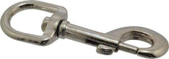 Value Collection - 4" Long Oval Swivel Eye Bolt Snap - Zinc Alloy with 7/16" Snap Opening - Americas Industrial Supply