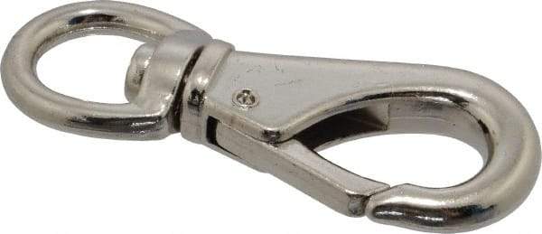 Value Collection - 3-1/4" Long Swivel Eye Boat Snap - Zinc Alloy with 1/2" Snap Opening - Americas Industrial Supply