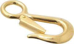 Value Collection - 4-1/8" Long Snap Hook - Solid Brass with 5/8" Snap Opening - Americas Industrial Supply
