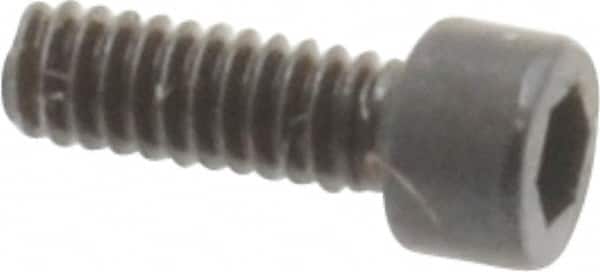 Unbrako - #0-80 UNF Hex Socket Drive, Socket Cap Screw - Alloy Steel, Black Oxide Finish, 3/16" Length Under Head - Americas Industrial Supply