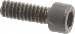 Unbrako - #0-80 UNF Hex Socket Drive, Socket Cap Screw - Alloy Steel, Black Oxide Finish, 3/16" Length Under Head - Americas Industrial Supply