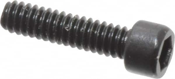 Unbrako - #0-80 UNF Hex Socket Drive, Socket Cap Screw - Alloy Steel, Black Oxide Finish, 1/4" Length Under Head - Americas Industrial Supply