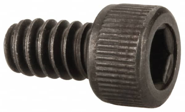 Unbrako - #6-32 UNC Hex Socket Drive, Socket Cap Screw - Alloy Steel, Black Oxide Finish, 1/4" Length Under Head - Americas Industrial Supply