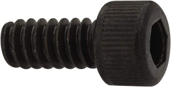 Unbrako - #6-32 UNC Hex Socket Drive, Socket Cap Screw - Alloy Steel, Black Oxide Finish, 5/16" Length Under Head - Americas Industrial Supply
