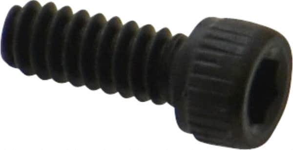 Unbrako - #6-32 UNC Hex Socket Drive, Socket Cap Screw - Alloy Steel, Black Oxide Finish, 3/8" Length Under Head - Americas Industrial Supply