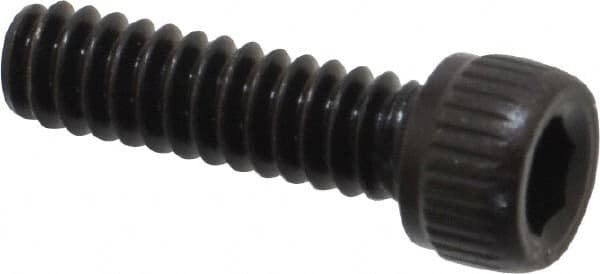 Unbrako - #6-32 UNC Hex Socket Drive, Socket Cap Screw - Alloy Steel, Black Oxide Finish, 1/2" Length Under Head - Americas Industrial Supply