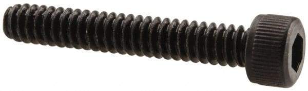 Unbrako - #6-32 UNC Hex Socket Drive, Socket Cap Screw - Alloy Steel, Black Oxide Finish, 7/8" Length Under Head - Americas Industrial Supply
