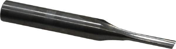 Onsrud - 1/8" Diam, 1/4" Shank Diam, 1/2" Length of Cut, 1 Flute Single Edge Straight Router Bit - 2" Overall Length, Right Hand Cut, Solid Carbide - Americas Industrial Supply