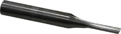 Onsrud - 1/8" Diam, 1/4" Shank Diam, 1/2" Length of Cut, 1 Flute Single Edge Straight Router Bit - 2" Overall Length, Right Hand Cut, Solid Carbide - Americas Industrial Supply