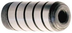 Unbrako - M5, 16mm OAL, Knurled Cup Point Set Screw - Grade 45H Alloy Steel, 2.5mm Key - Americas Industrial Supply