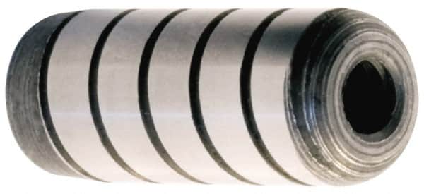 Unbrako - M20, 30mm OAL, Knurled Cup Point Set Screw - Grade 45H Alloy Steel, 10mm Key - Americas Industrial Supply