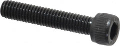 Unbrako - #10-32 UNF Hex Socket Drive, Socket Cap Screw - Alloy Steel, Black Oxide Finish, 1" Length Under Head - Americas Industrial Supply