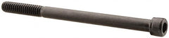 Unbrako - 1/4-20 UNC Hex Socket Drive, Socket Cap Screw - Alloy Steel, Black Oxide Finish, 3-1/2" Length Under Head - Americas Industrial Supply