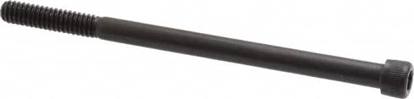 Unbrako - 1/4-20 UNC Hex Socket Drive, Socket Cap Screw - Alloy Steel, Black Oxide Finish, 4" Length Under Head - Americas Industrial Supply