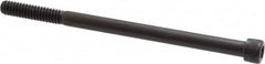 Unbrako - 1/4-20 UNC Hex Socket Drive, Socket Cap Screw - Alloy Steel, Black Oxide Finish, 4" Length Under Head - Americas Industrial Supply