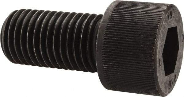 Unbrako - 1-8 UNC Hex Socket Drive, Socket Cap Screw - Alloy Steel, Black Oxide Finish, 2" Length Under Head - Americas Industrial Supply