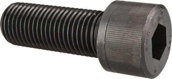 Unbrako - 1-8 UNC Hex Socket Drive, Socket Cap Screw - Alloy Steel, Black Oxide Finish, 3" Length Under Head - Americas Industrial Supply
