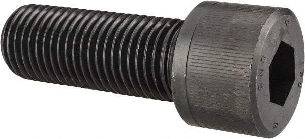 Unbrako - 1-1/4 - 7 UNC Hex Socket Drive, Socket Cap Screw - Alloy Steel, Black Oxide Finish, 3" Length Under Head - Americas Industrial Supply