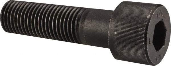 Unbrako - 1-1/4 - 7 UNC Hex Socket Drive, Socket Cap Screw - Alloy Steel, Black Oxide Finish, 4-1/2" Length Under Head - Americas Industrial Supply